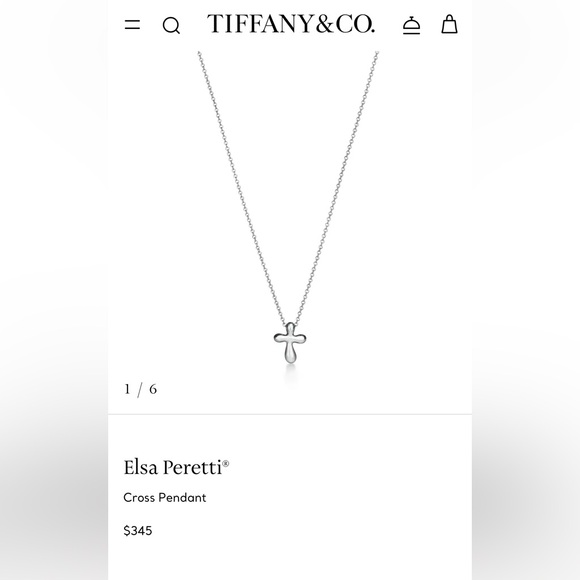 Tiffany & Co Sterling Silver Cross Necklace - Picture 6 of 6